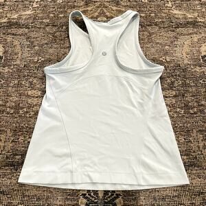 Lululemon Align Waist-Length Racerback Tank Top Icing Blue Women's Size 6